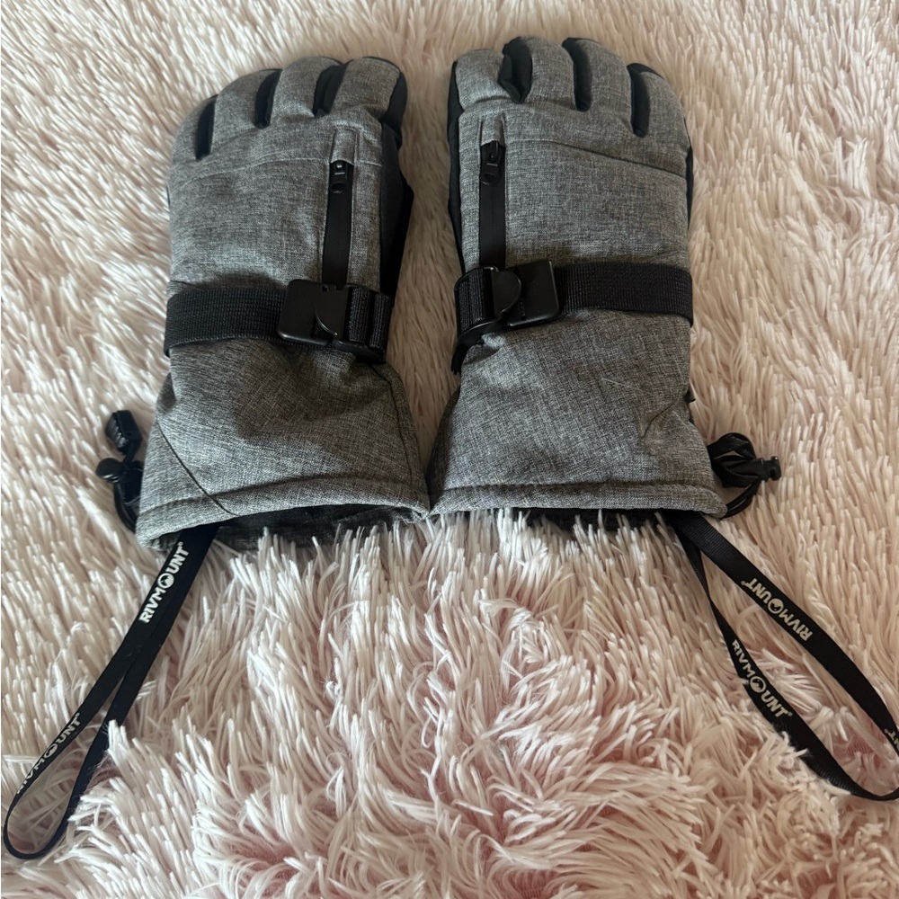 Gray Women/Men's Winter Gloves